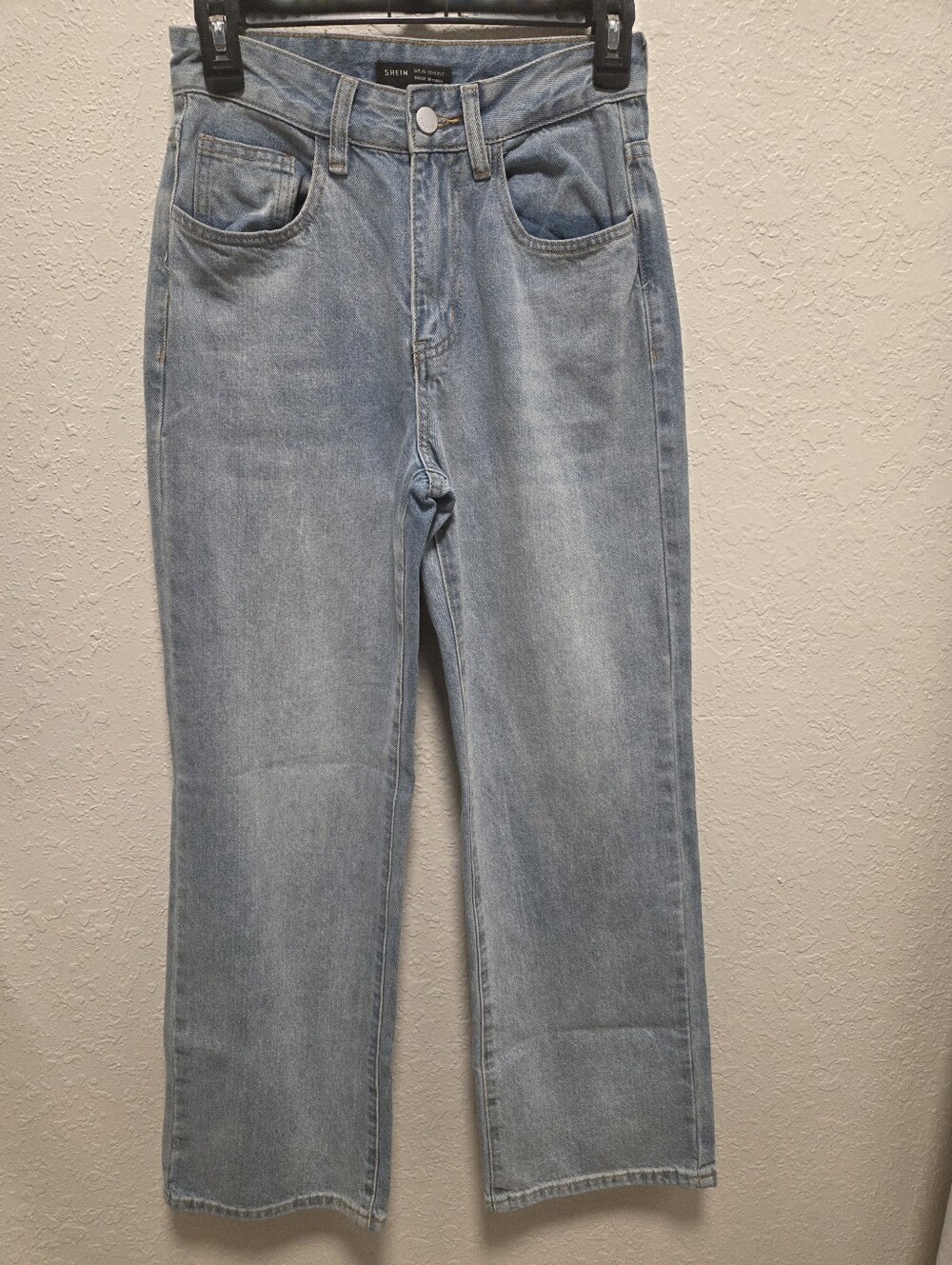 Shein Straight-Leg Blue Jeans